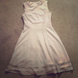 A light pink wedding dress
